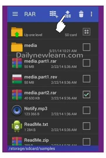 How to open and extract RAR files on Android with pictures - Daily new learn