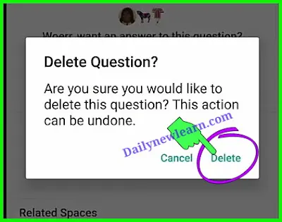 How do i delete my own quora question and answer