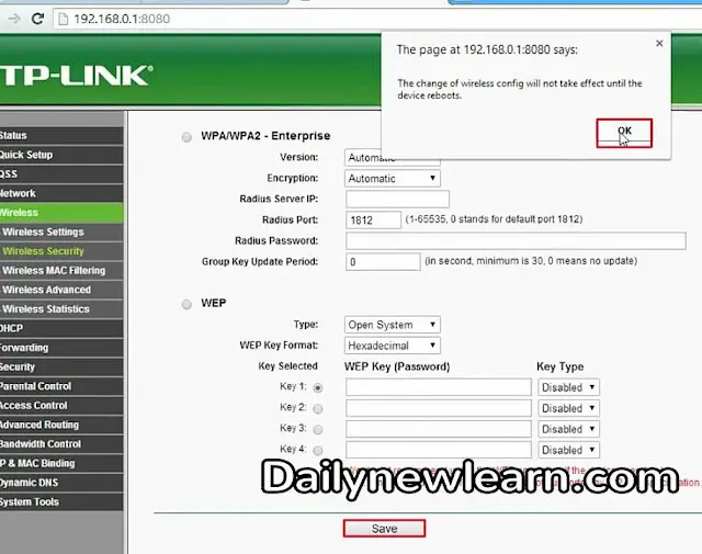 How to change the wifi name & password in a minute ( on TP link router )